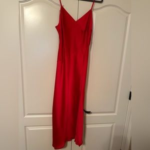 Red Slip Dress
